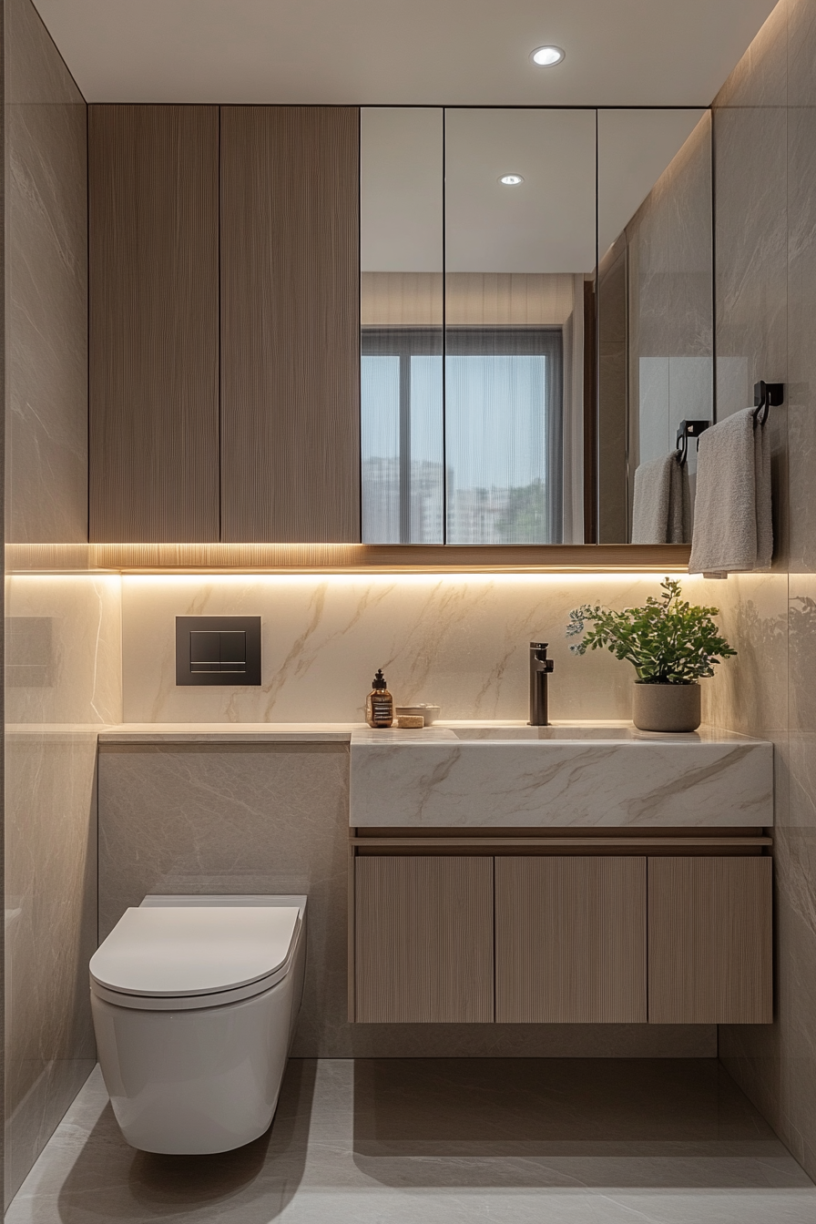 A Minimalist Modern Bathroom: A Clean and Functional Space | Material Depot