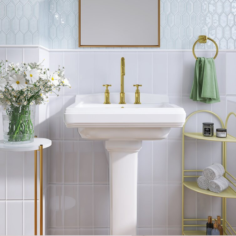 A Textured Bathroom with Gilded Accents | Material Depot