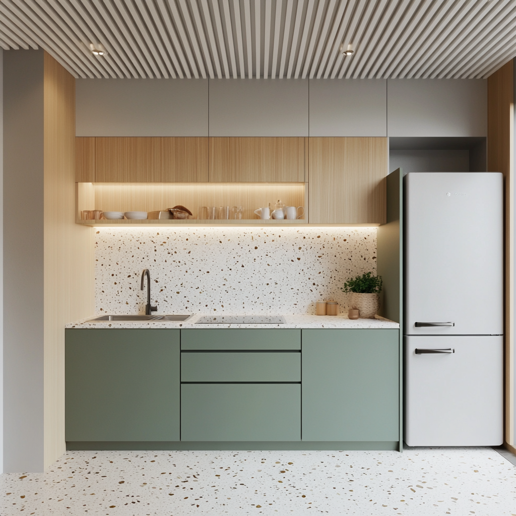 A Timeless Kitchen: A Minimalist Space with Terrazzo Charm | Material Depot