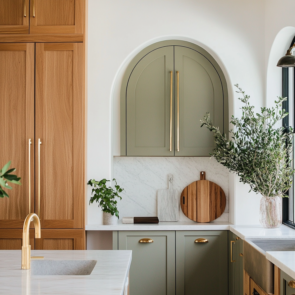 A Touch of Elegance: A Modern Kitchen with Arched Details | Material Depot