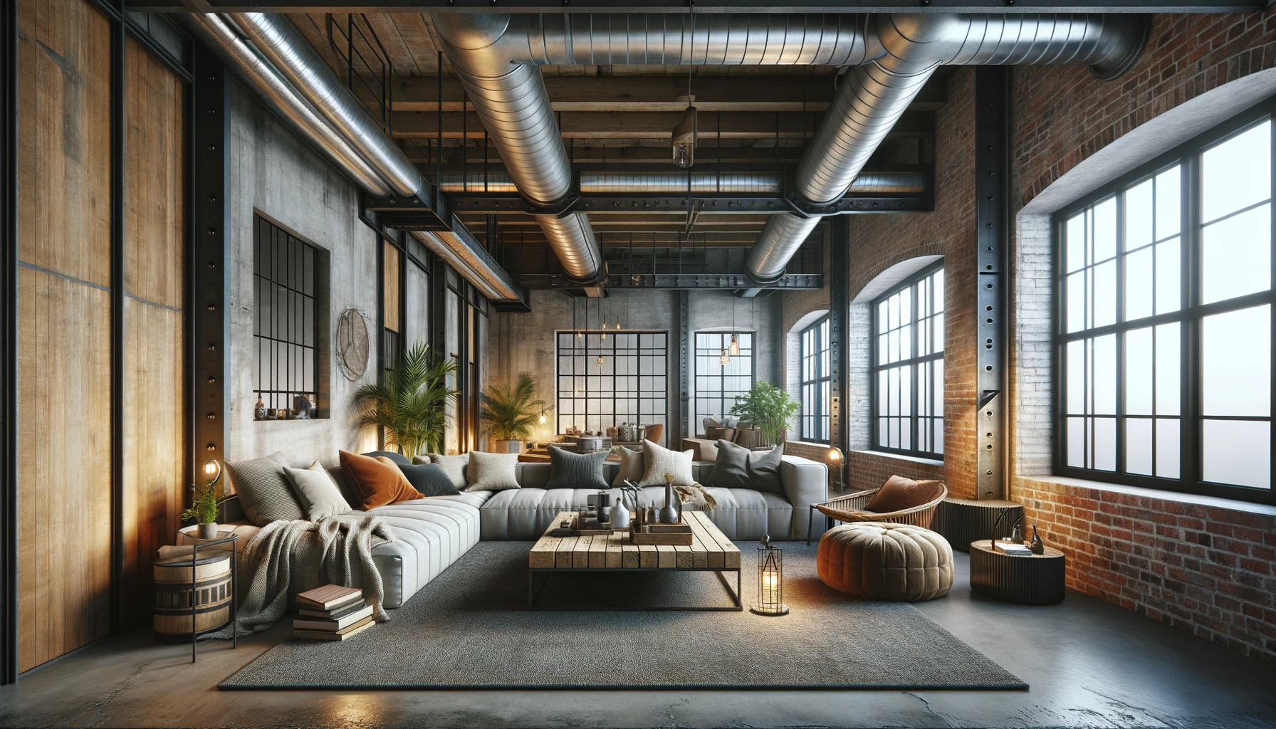 An Industrial and Urban Chic Loft Living Space | Material Depot