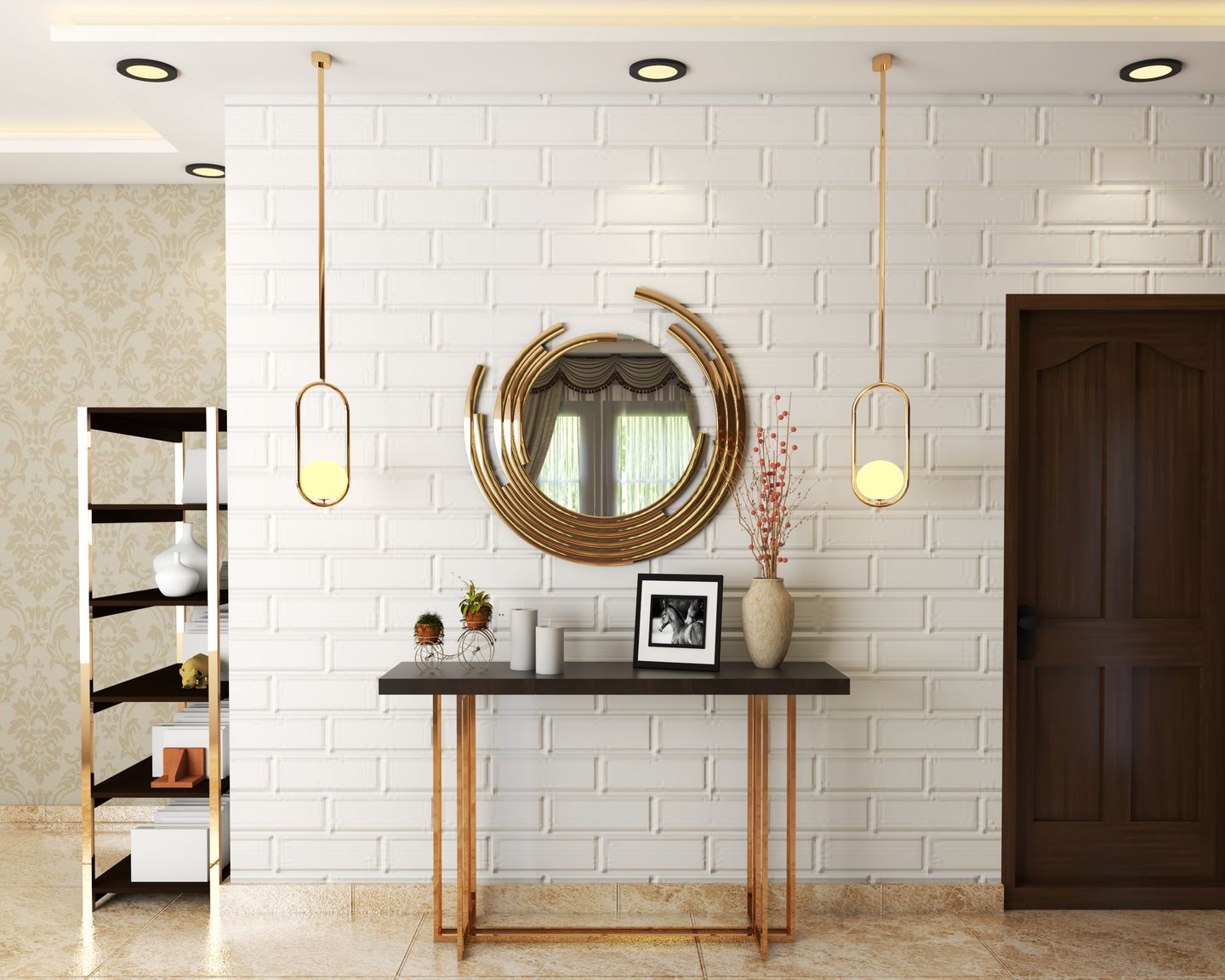 Art Deco-inspired foyer design