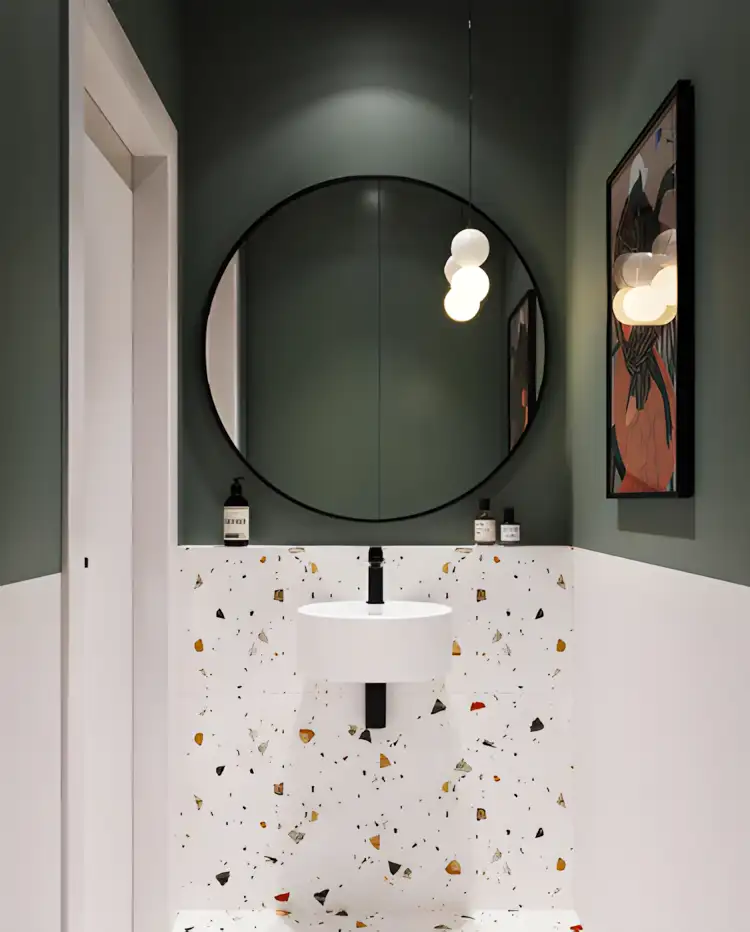 Artistic Terrazzo Flair in a Modern Washroom | Material Depot