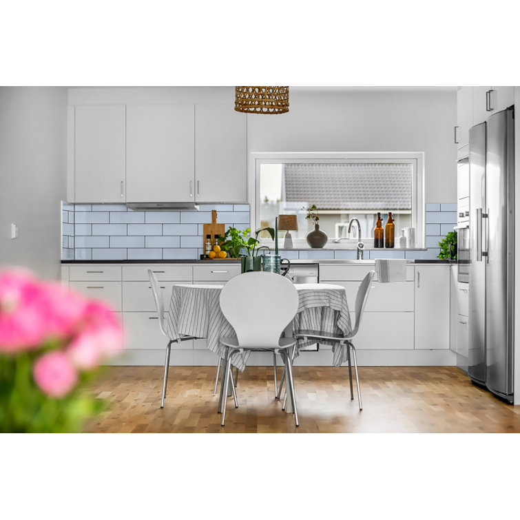 Chic Harmony Wooden and White Kitchen with a Touch of Blue | Material Depot