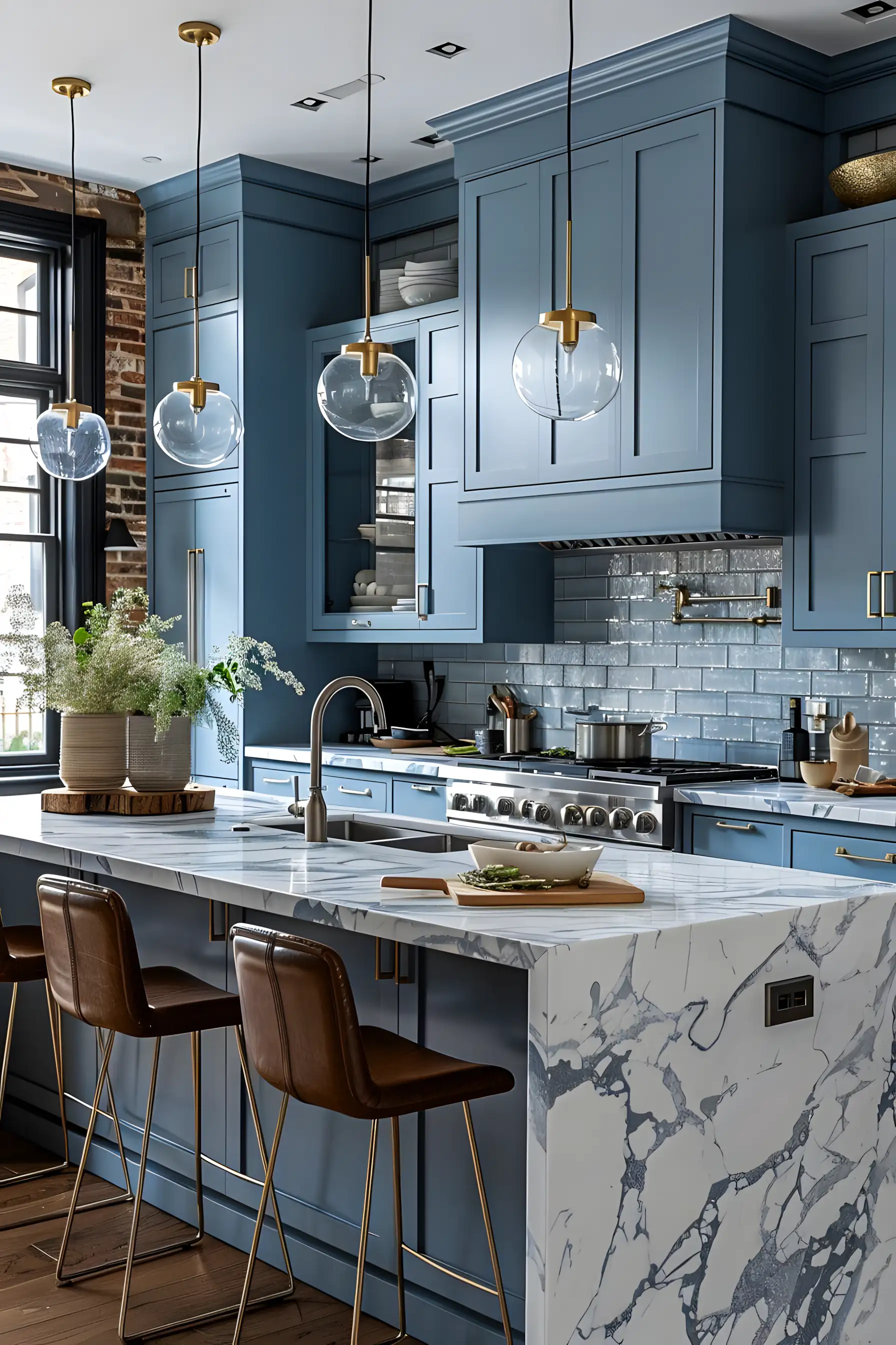 Chic Kitchen With Subway Tile Backsplash And Stainless Steel Appliances | Material Depot