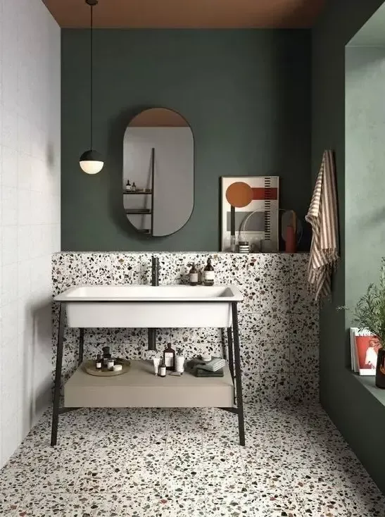 Chic Terrazzo and Green Bathroom Decor | Material Depot