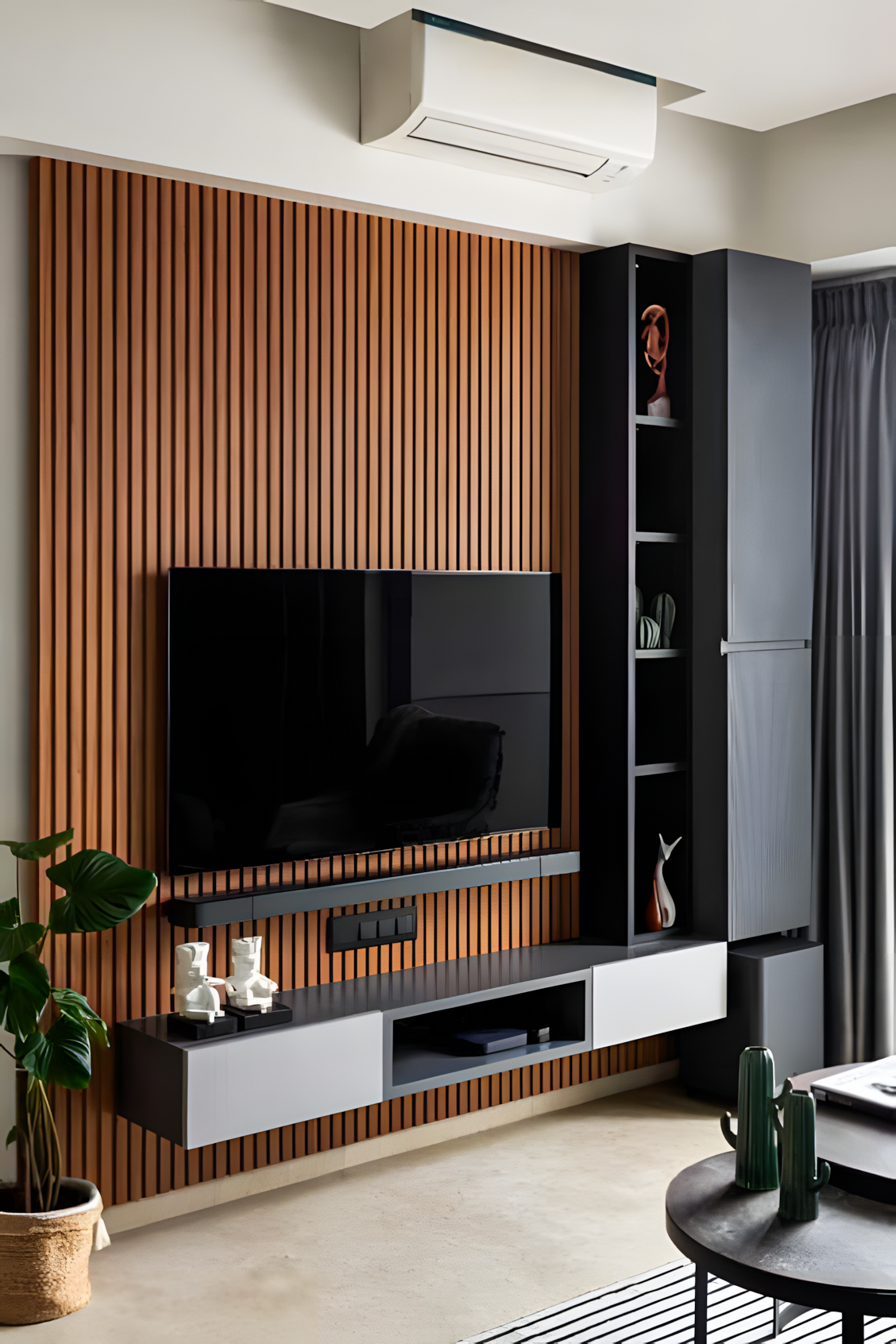 Contemporary Elegance: A Modern TV Unit Oasis | Material Depot