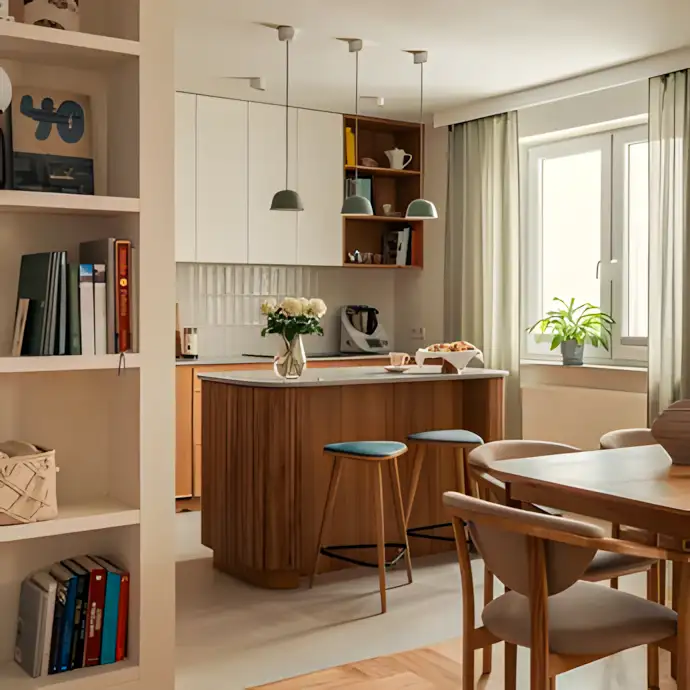 Cozy Kitchen and Dining with Warm Neutral Tones | Material Depot