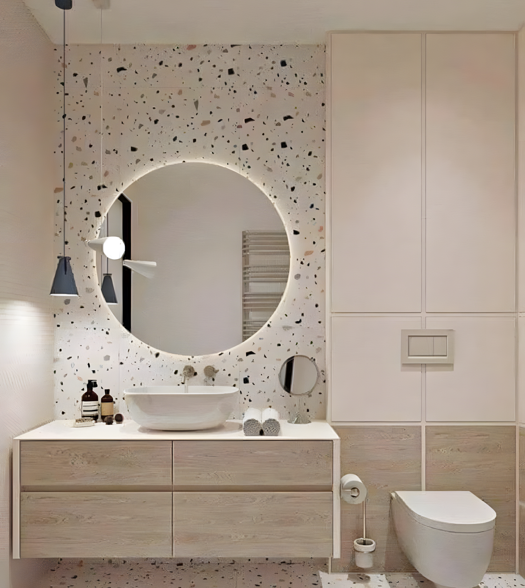 Elegant Bathroom with Terrazzo Accents | Material Depot