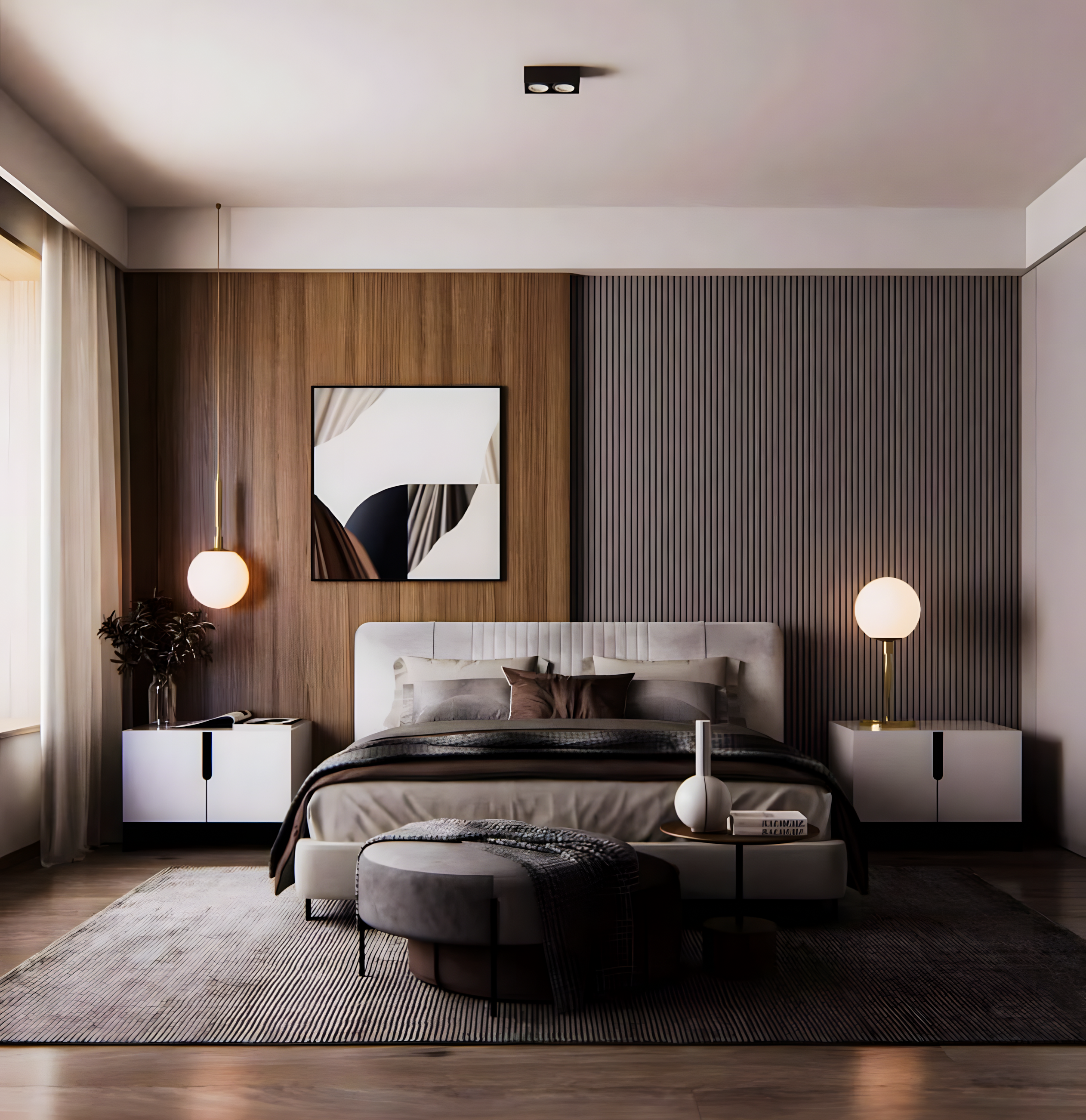 Elegant Minimalism: A Serene Bedroom Retrea | Material Depot