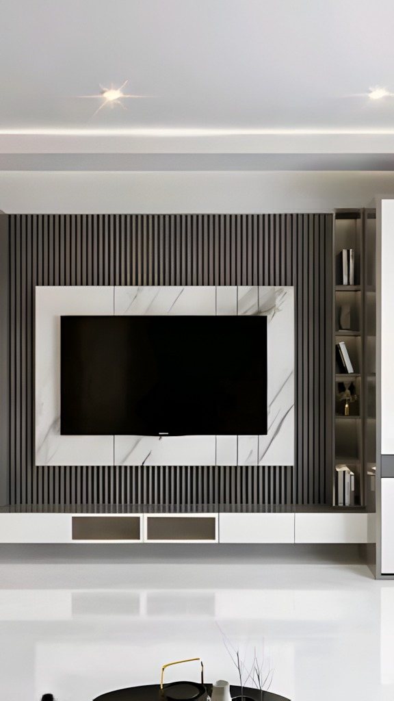 Elegant Minimalist TV Unit Entertainment Unit | Material Depot