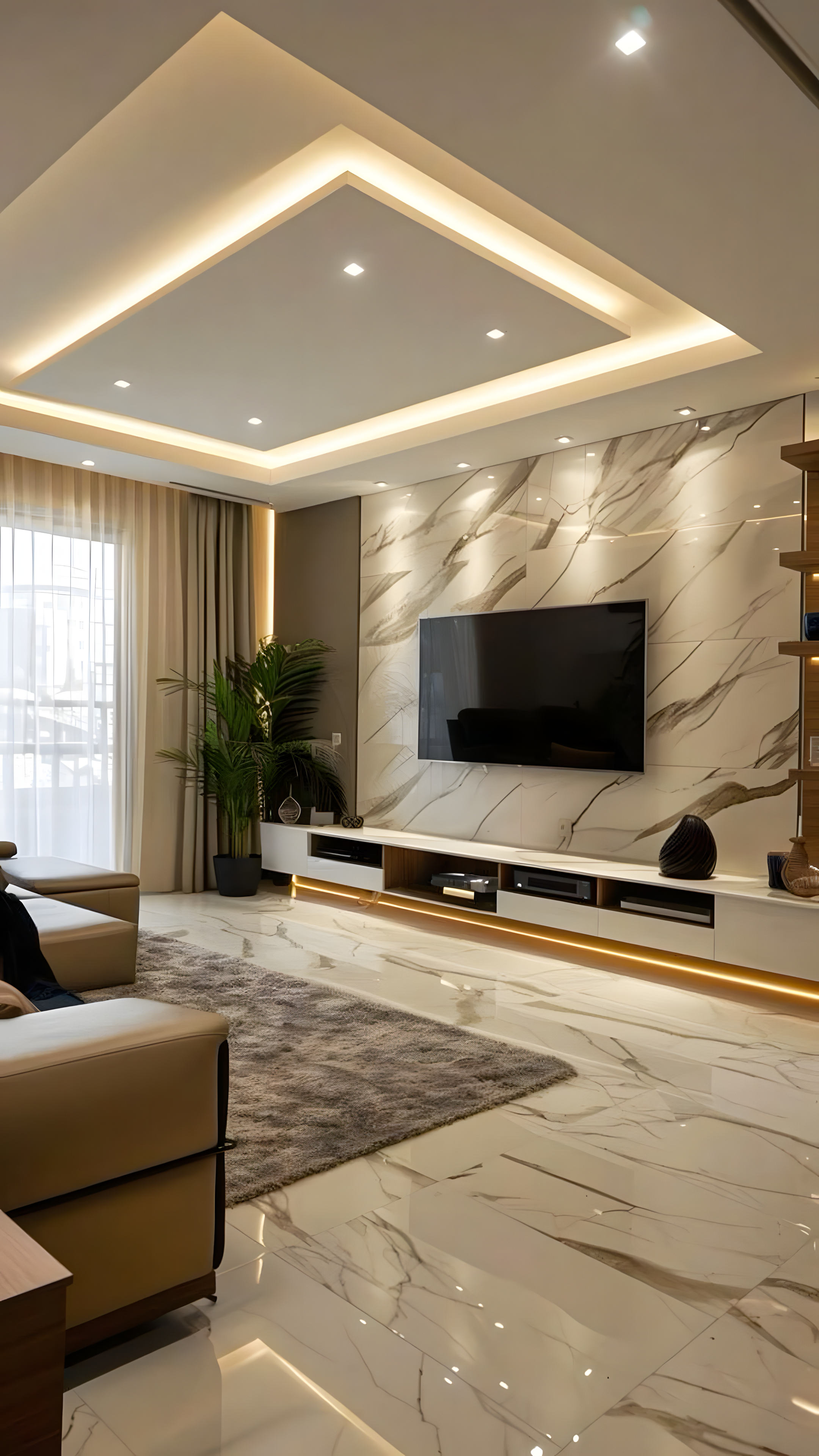 Elegant Urban TV Unit Design | Material Depot