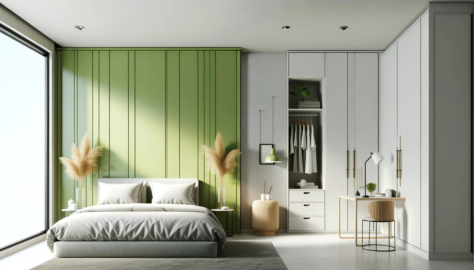 Fresh Spring Green Palette Inspires Modern, Airy Bedroom Ambiance | Material Depot