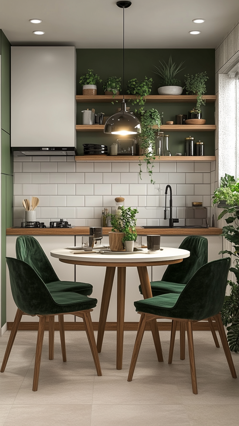 Green Oasis: A Small Kitchen with Big Style | Material Depot