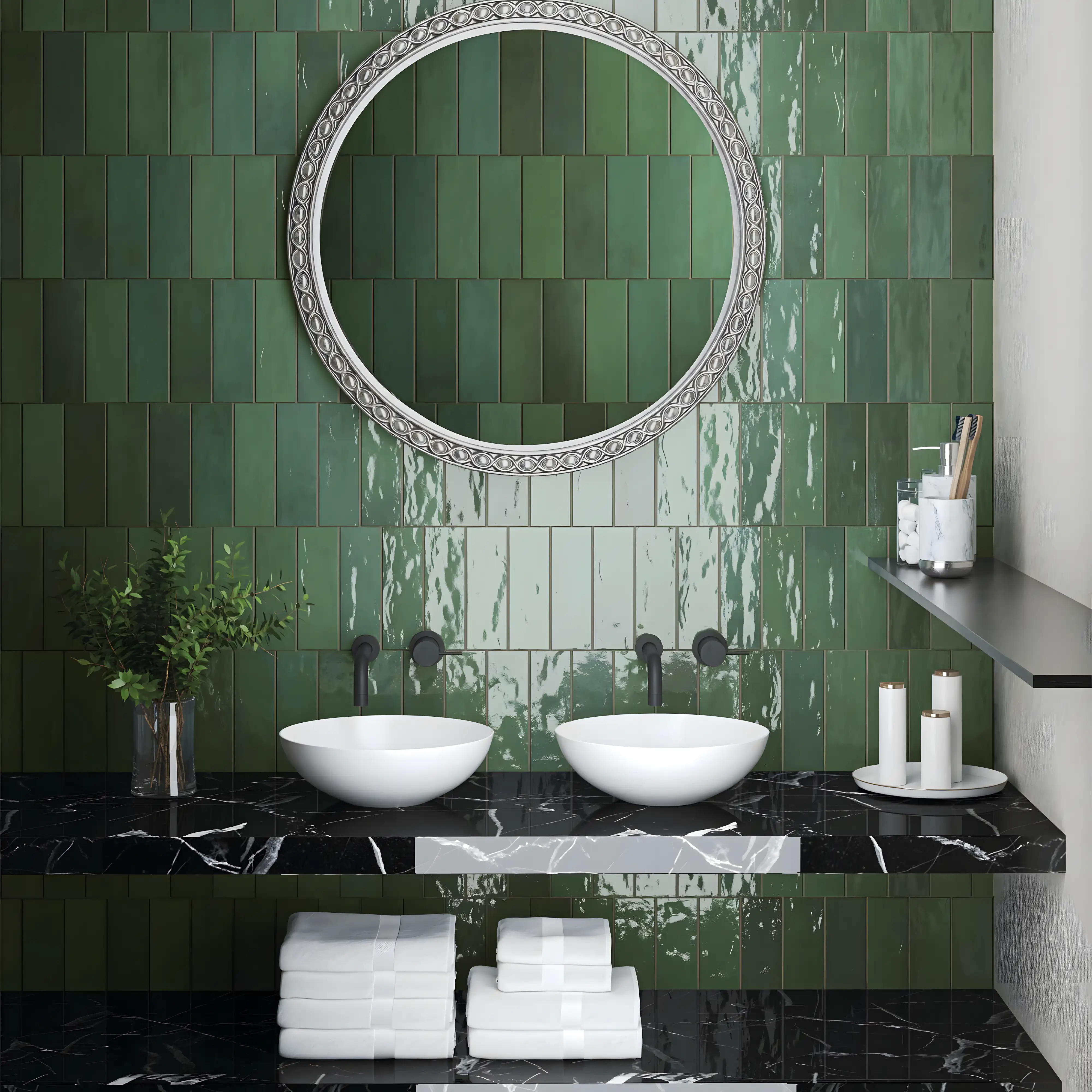 Green Oasis Bathroom Design | Material Depot