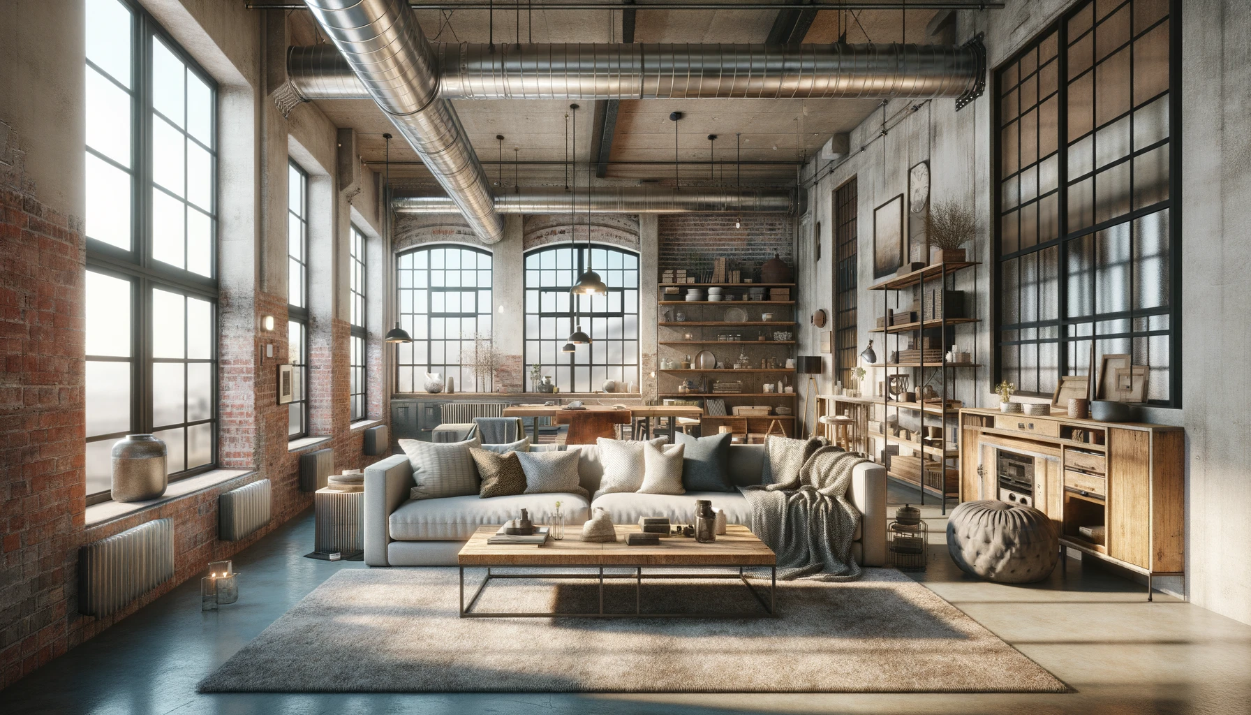 Loft Living with Industrial Edge and Homespun Comfort Touches | Material Depot