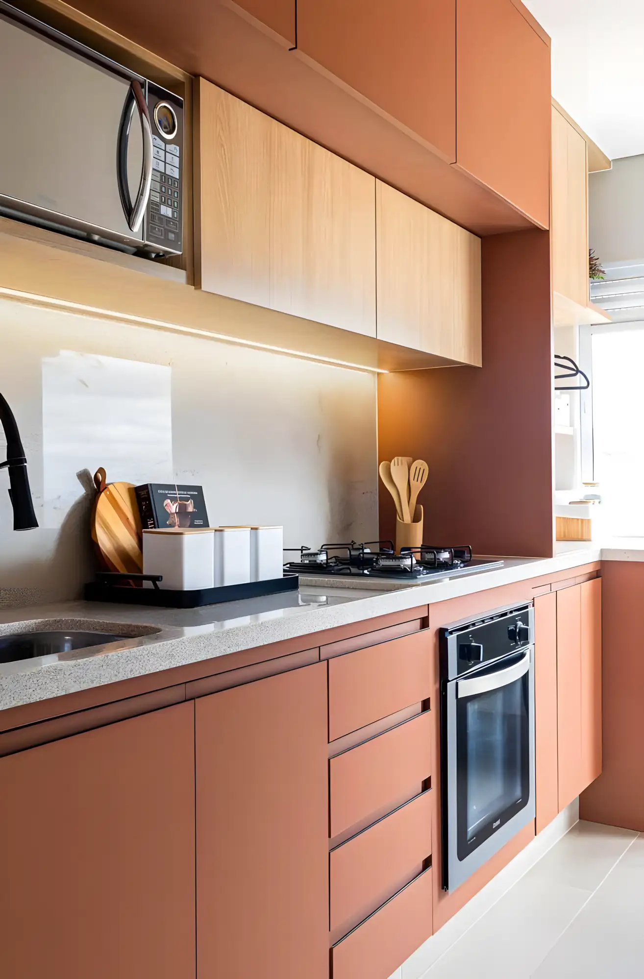 Modern Kitchen with Warm Tones and Functional Design | Material Depot