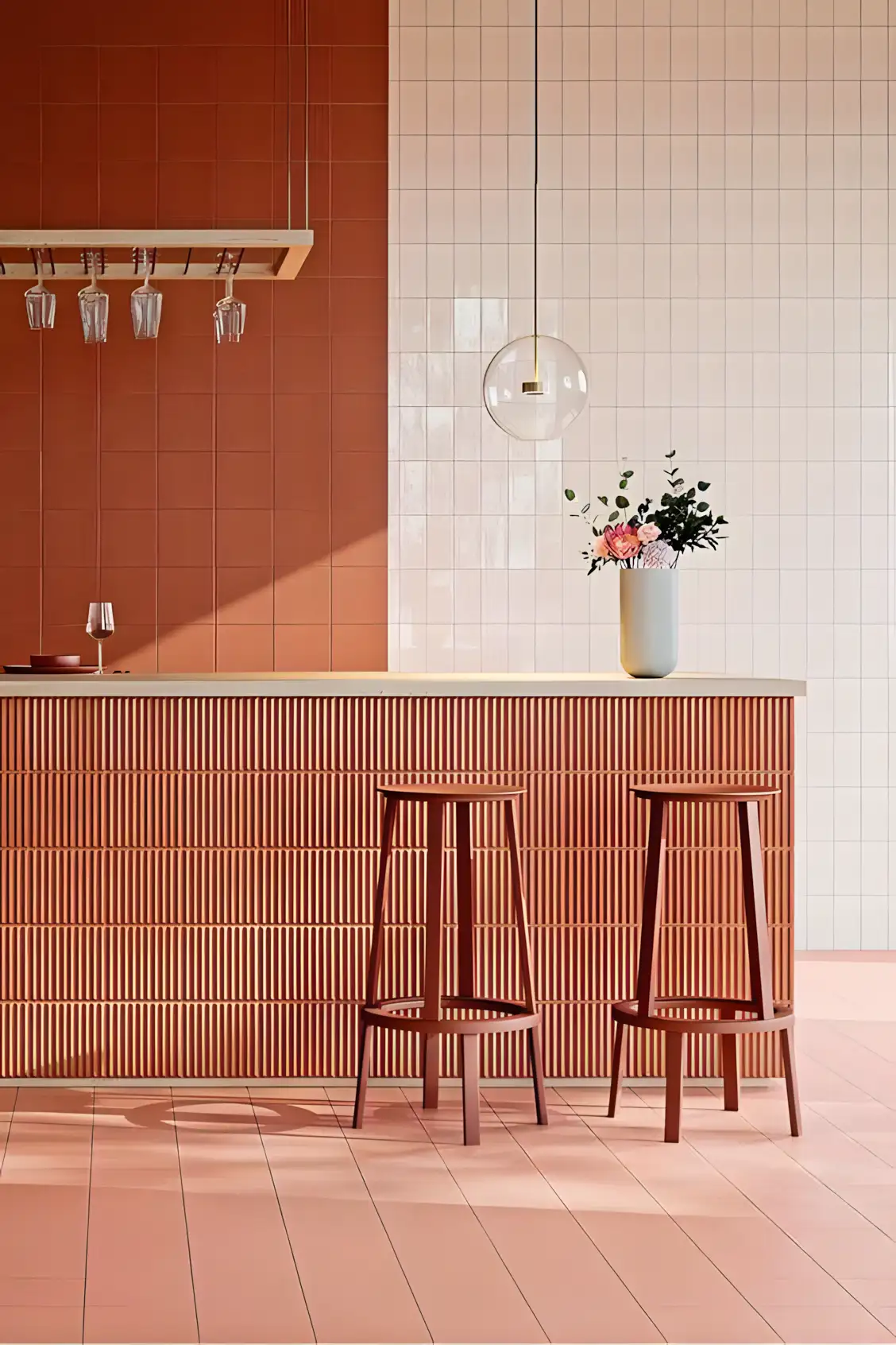 Modern Minimalism: Contrasting Tile Elegance in Bar Design | Material Depot