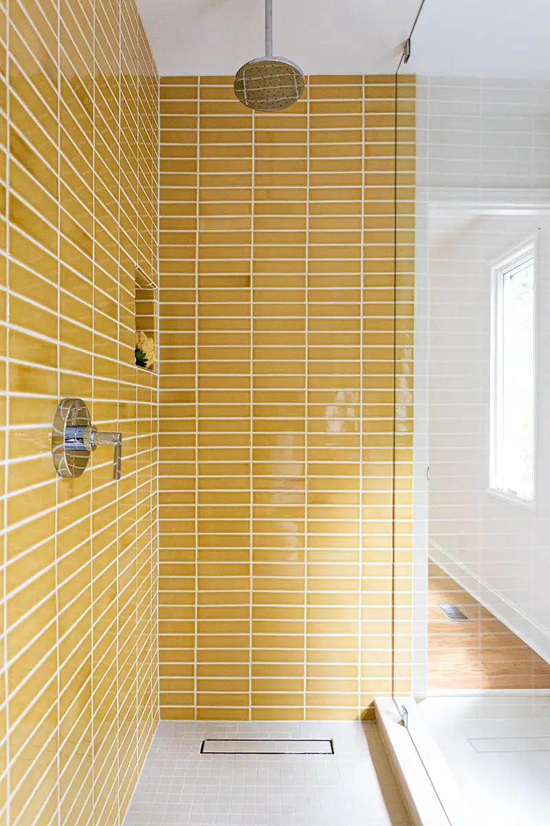 Modern Minimalism with Sunny Yellow Subway Tiles | Material Depot