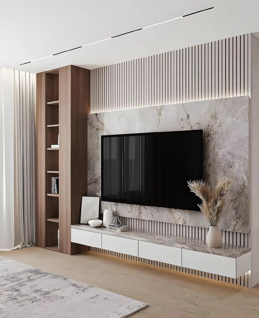 Modern Minimalist Media Center | Material Depot