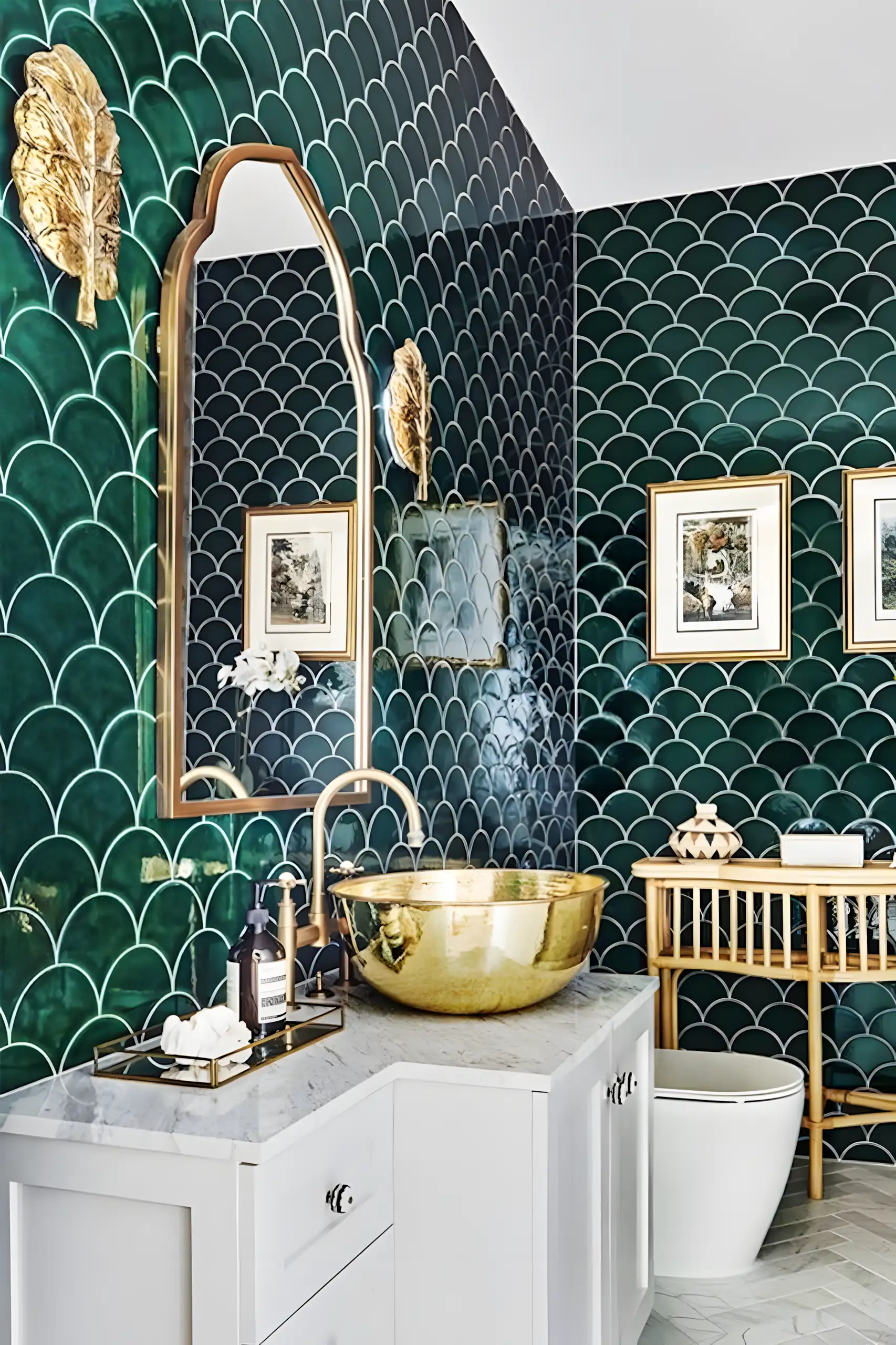 Opulent Art Deco Inspired Bathroom | Material Depot