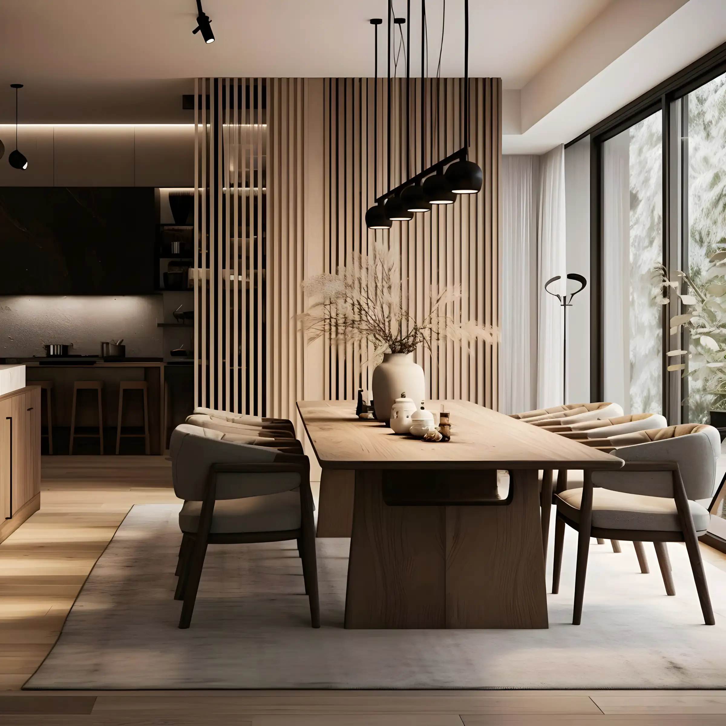 Sleek Dining Room with Scandinavian Minimalism | Material Depot