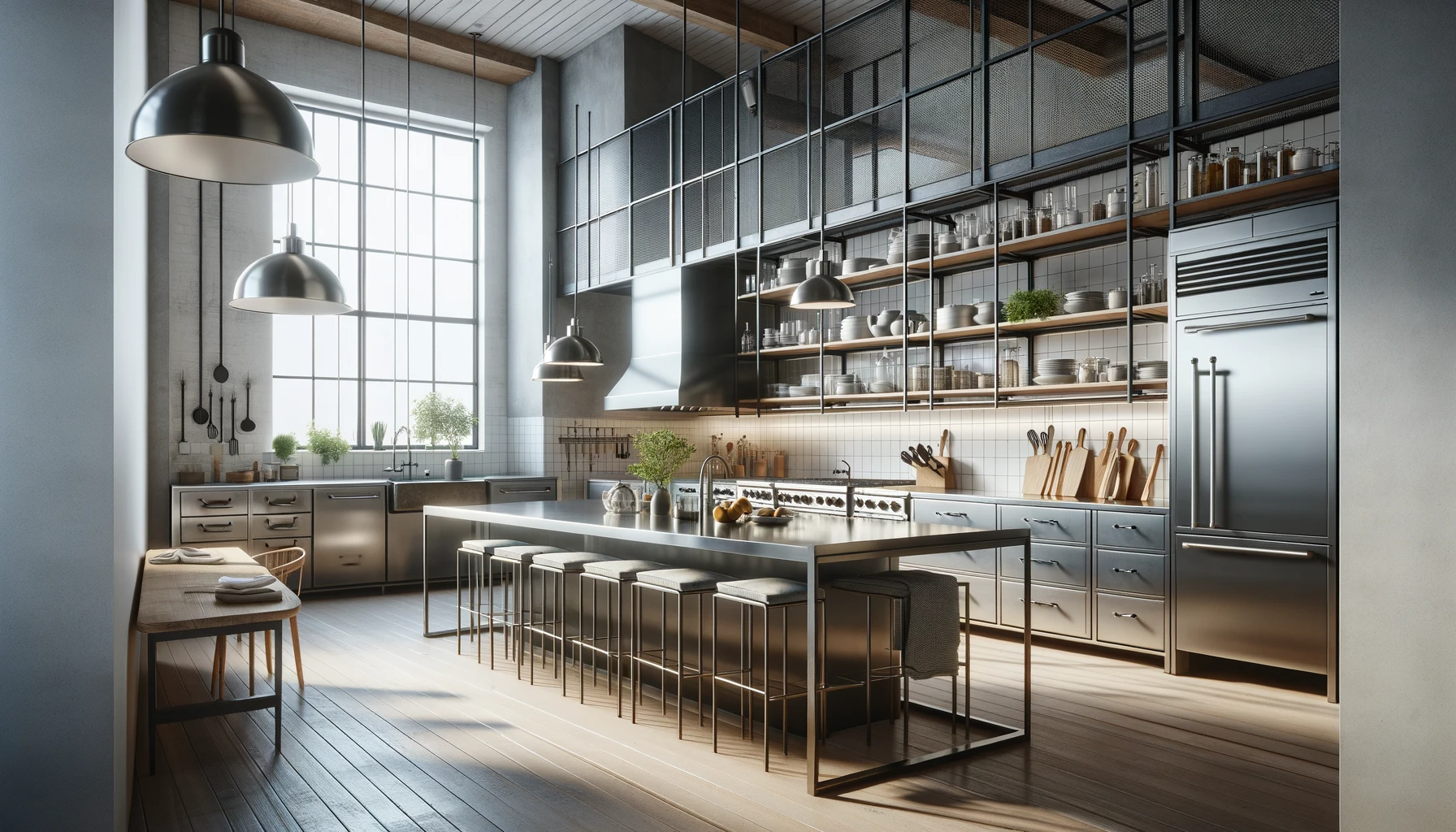 Sleek Urban Kitchen Design Balancing Industrial and Modern Aesthetics | Material Depot