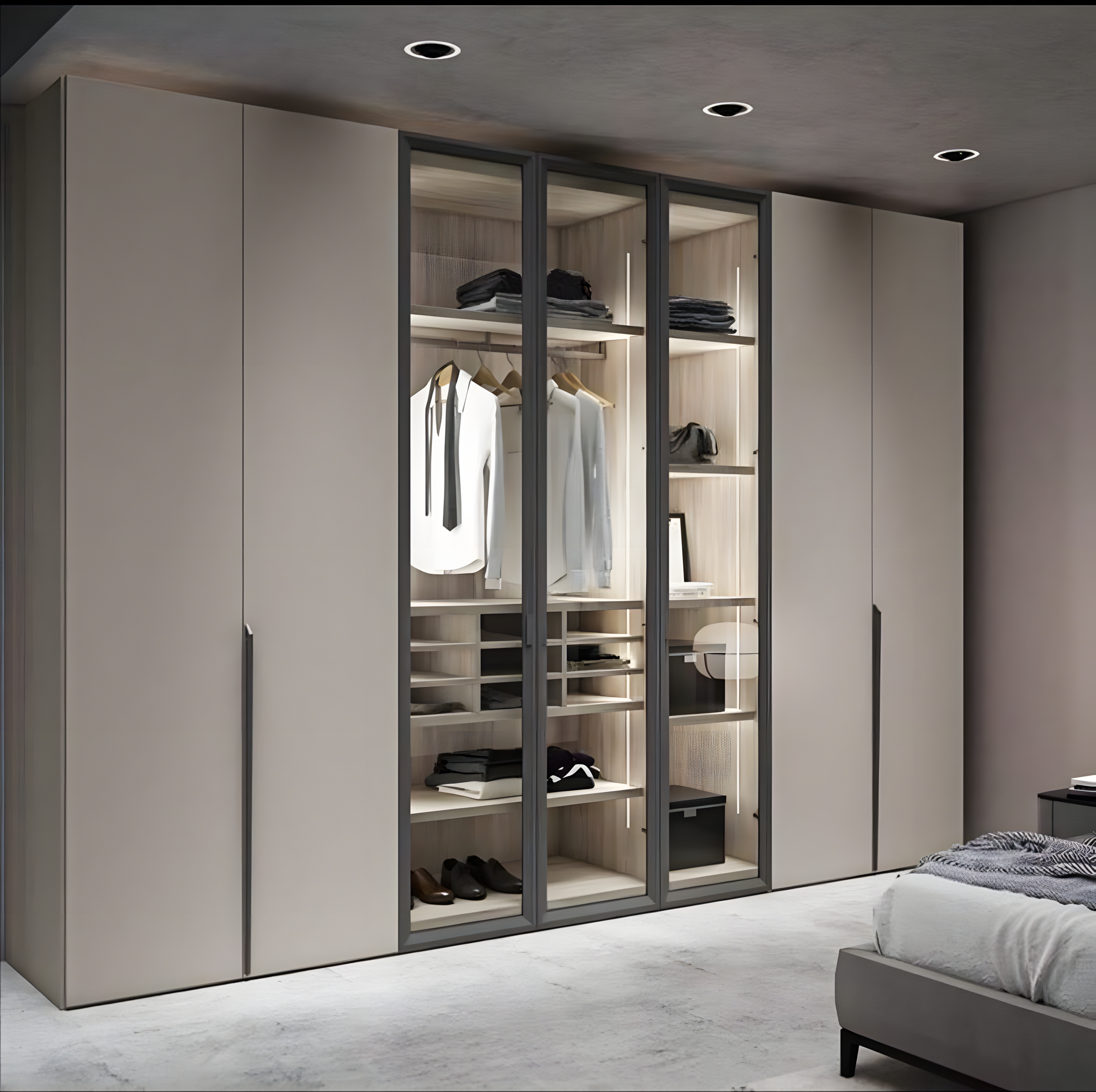 Sleek Urban Wardrobe Design | Material Depot