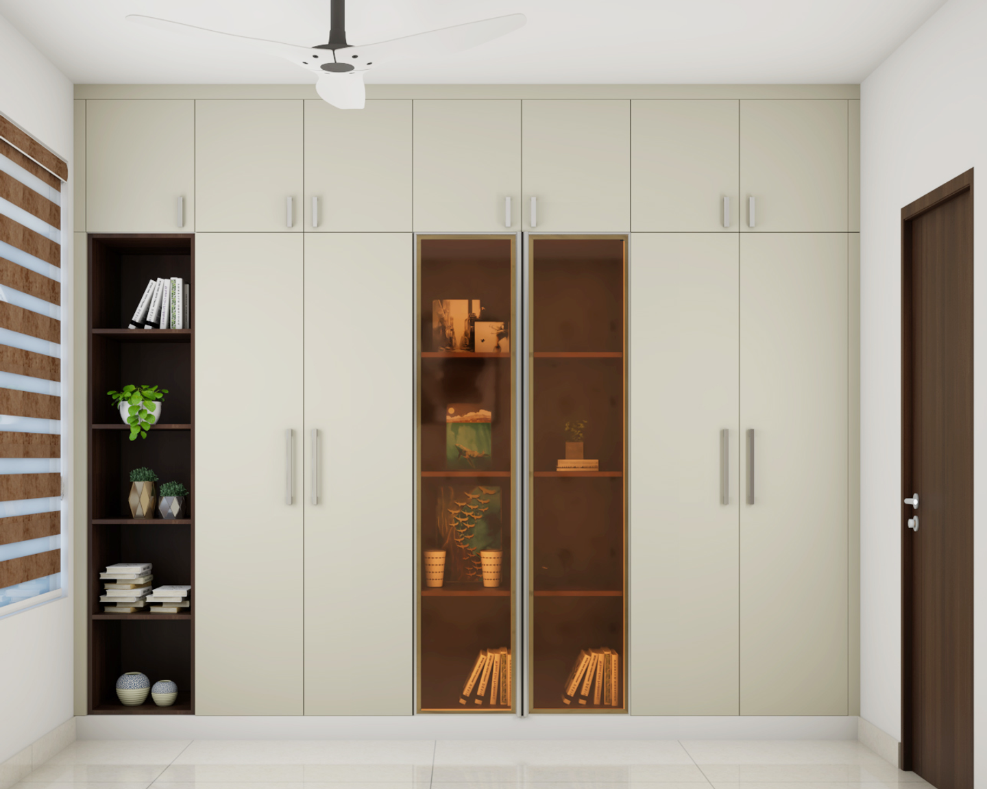 Stylish Open Shelved Wardrobe