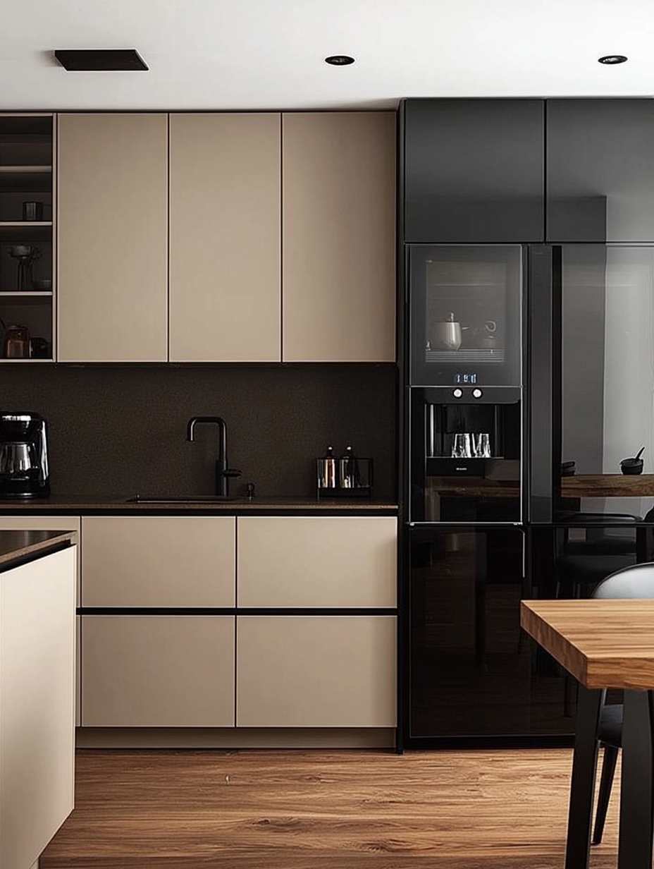 Sophisticated Minimalist Kitchen: A Blend of Warmth and Modernity | Material Depot