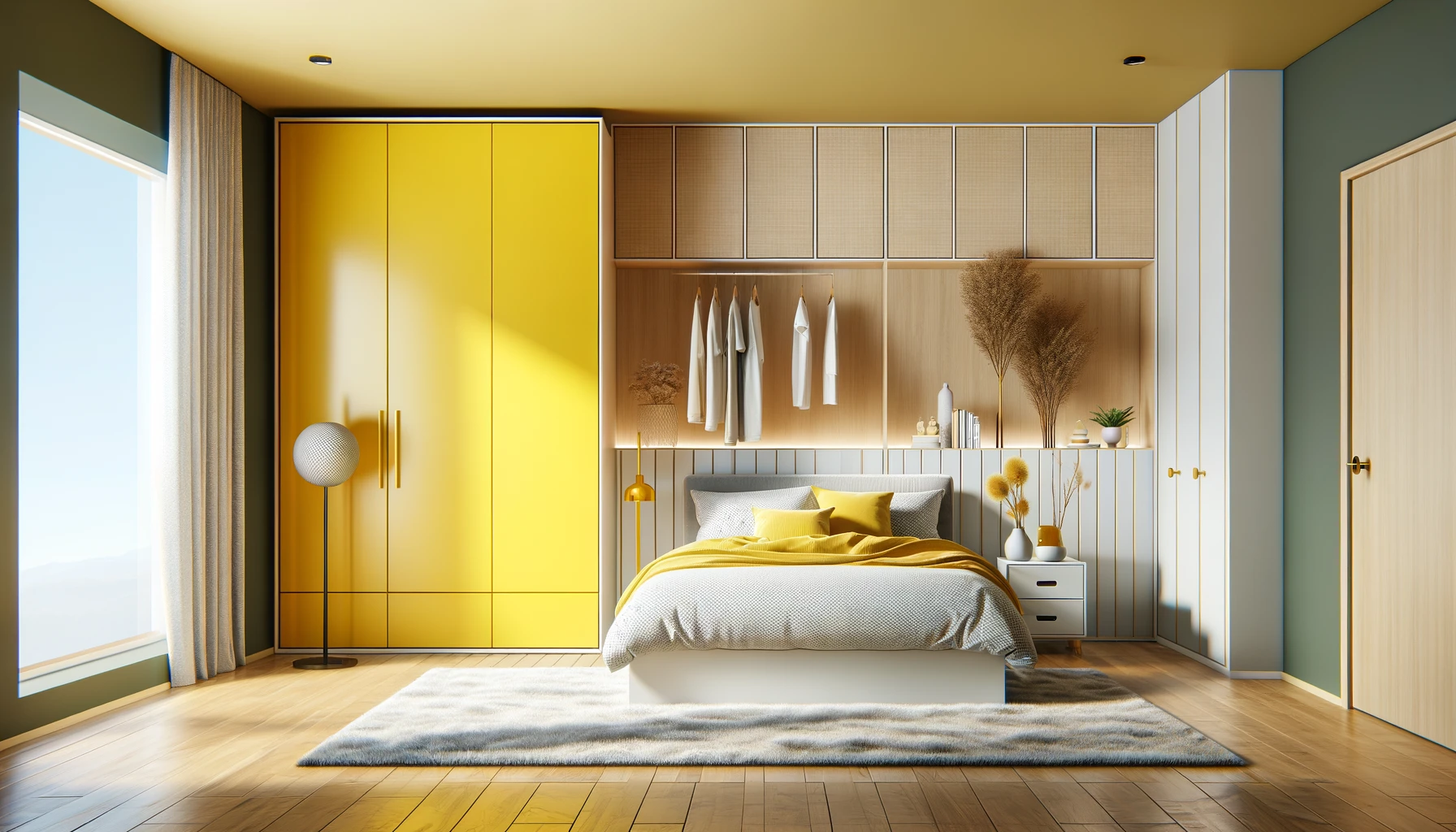 Sunshine Yellow Bedroom Brings Cheerful Vibrance to Modern Living | Material Depot