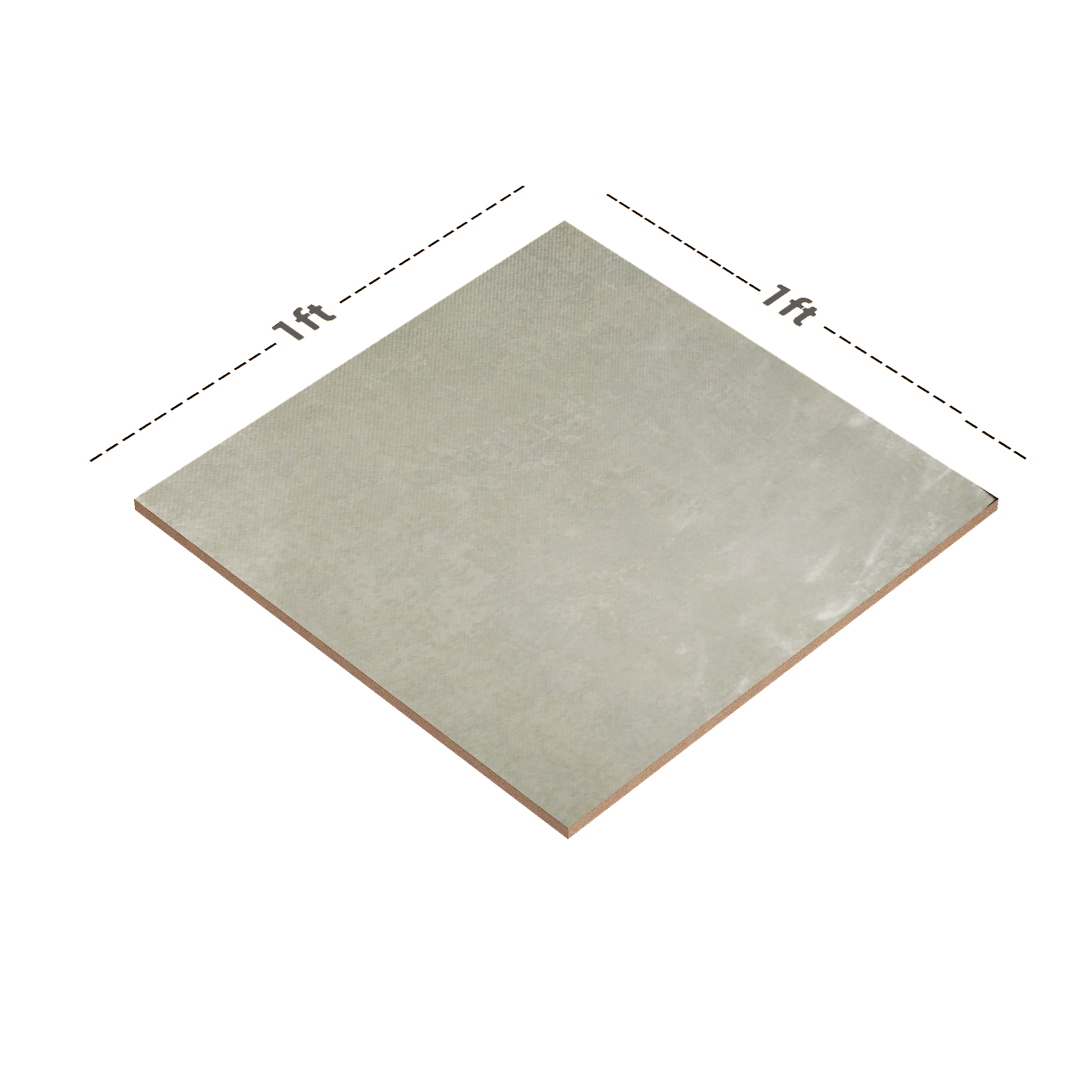 Dimension image of TL 01202 D Quanto Aqua 300 x 300 mm Ceramic Anti Skid Matte Finish Bathroom Floor Tile - 8 mm | Material Depot