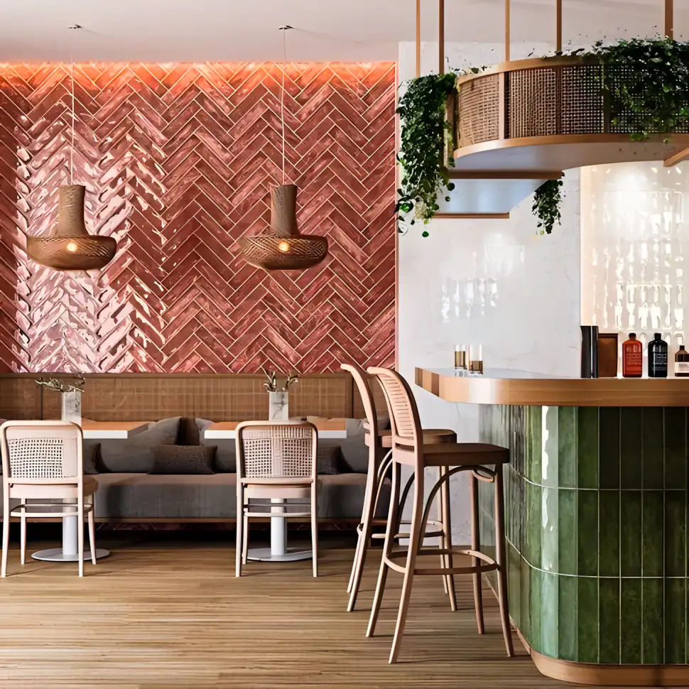 Urban Oasis: Stylish Café Corner | Material Depot