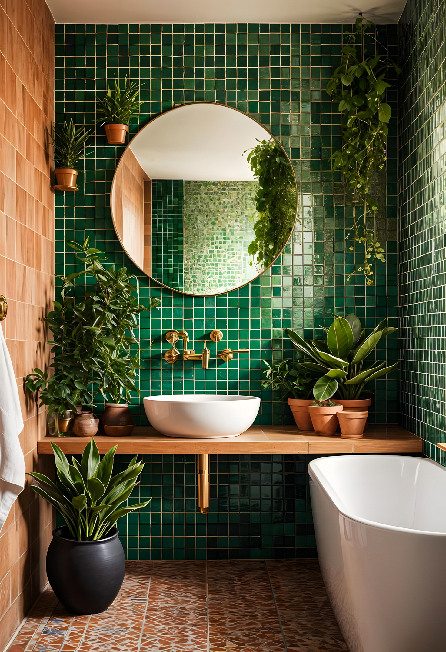 Verdant Oasis: A Lush Bathroom Retreat | Material Depot