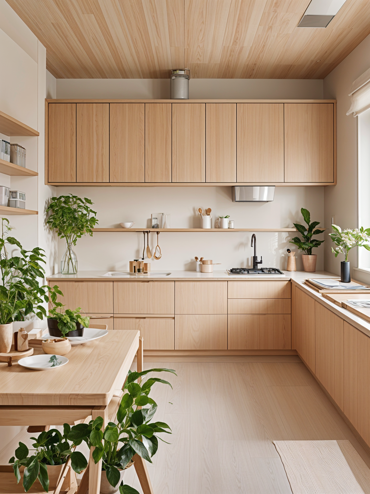 Warm and Inviting Japandi Kitchen | Material Depot