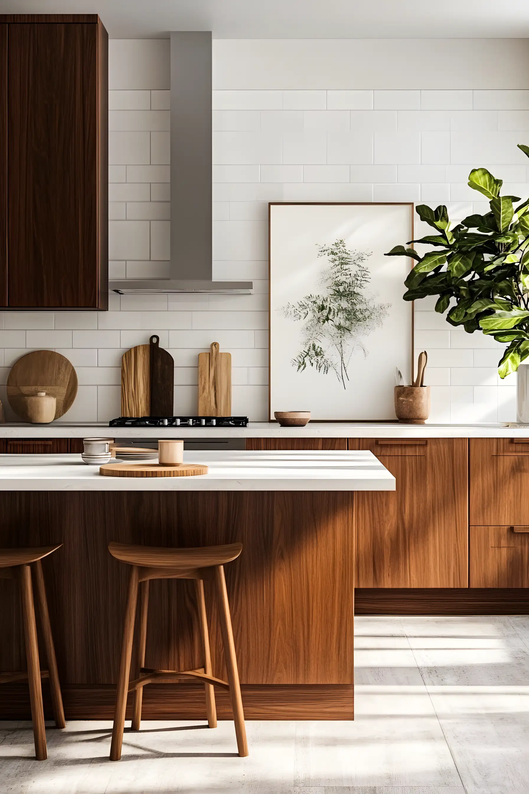 Warm And Inviting Kitchen With Wooden Features | Material Depot