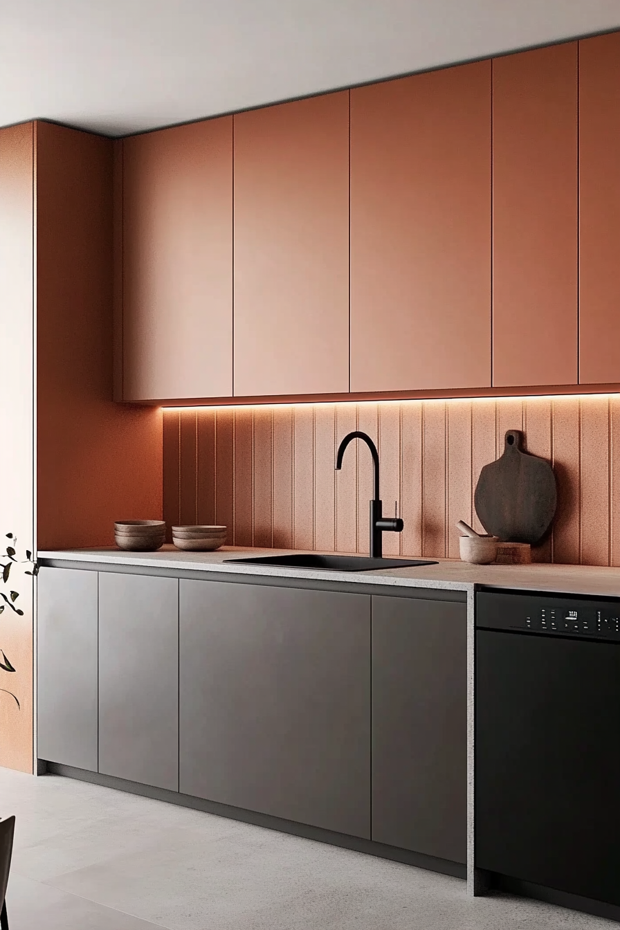 Warm Toned Kitchen with Sleek Modern Design | Material Depot