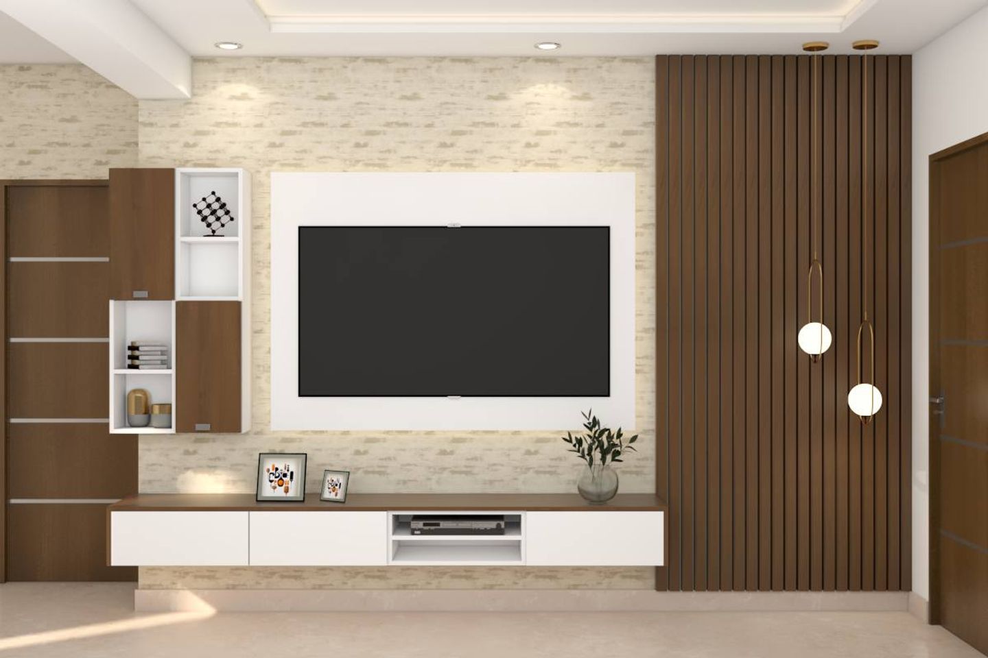 Contemporary Wooden TV Unit