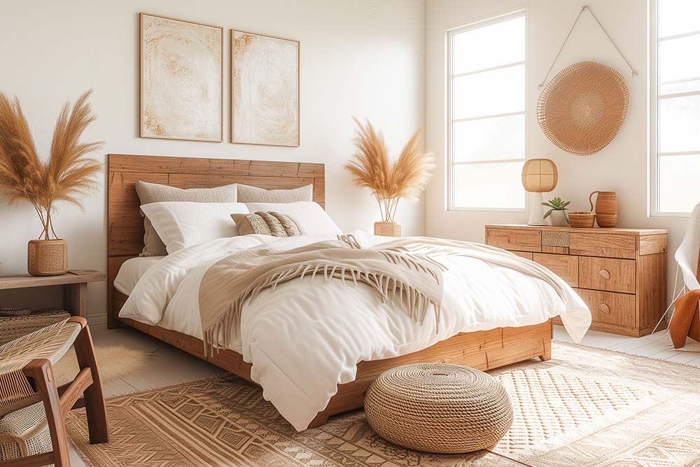 5 ways to design a sustainable bedroom or boho bedroom